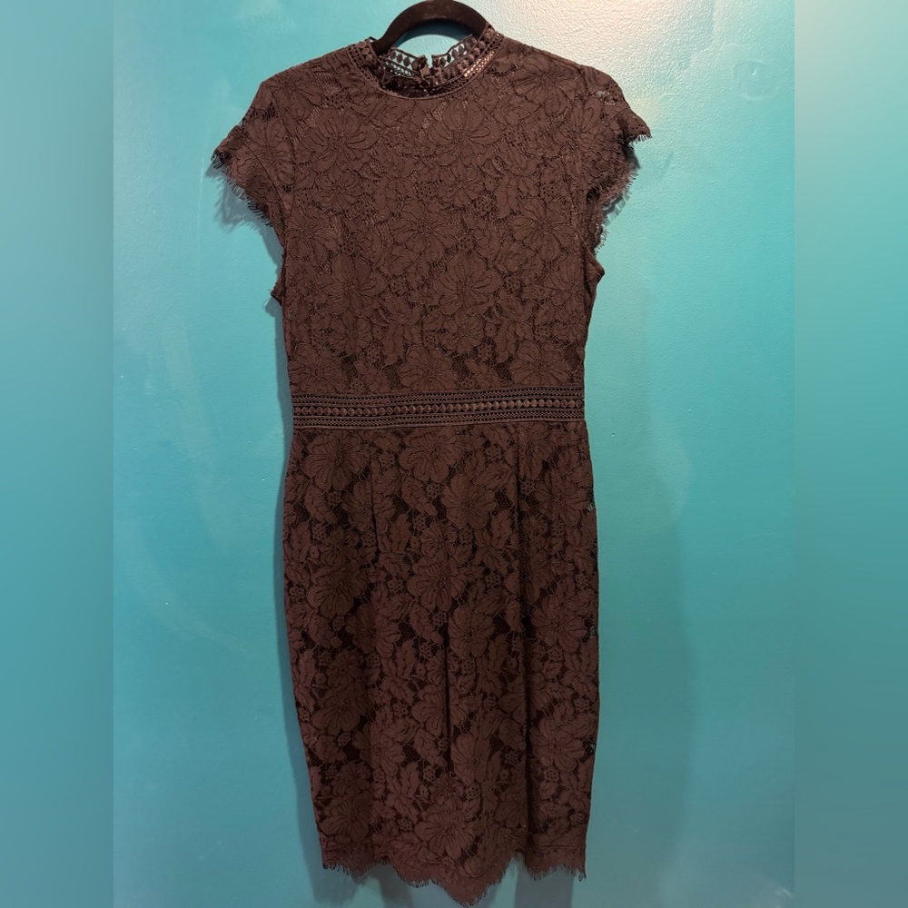 H&M jet Black Lace Mini Dress